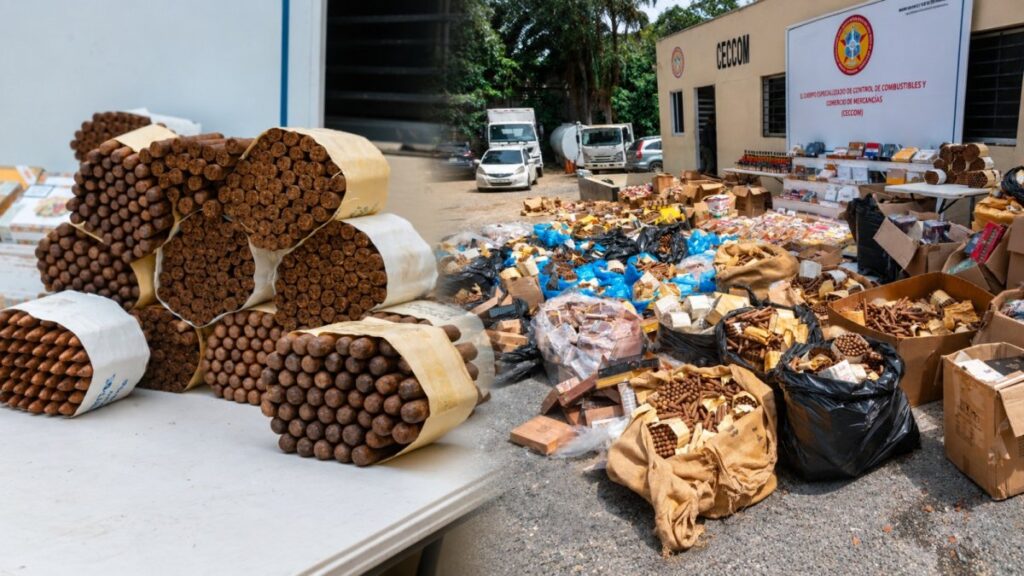 decomisan-mas-de-76,000-puros-y-miles-de-botellas-ilegales-en-higuey-y-la-otra-banda